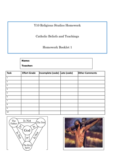 primary homework religion