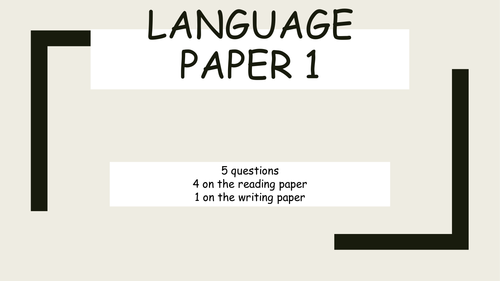 AQA New Language Spec Q1 Paper 1