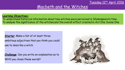 Macbeth Witches Lesson