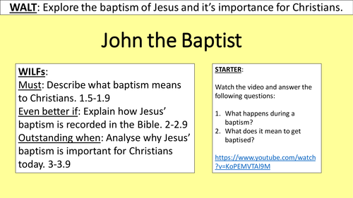 The Baptism of Jesus and belonging