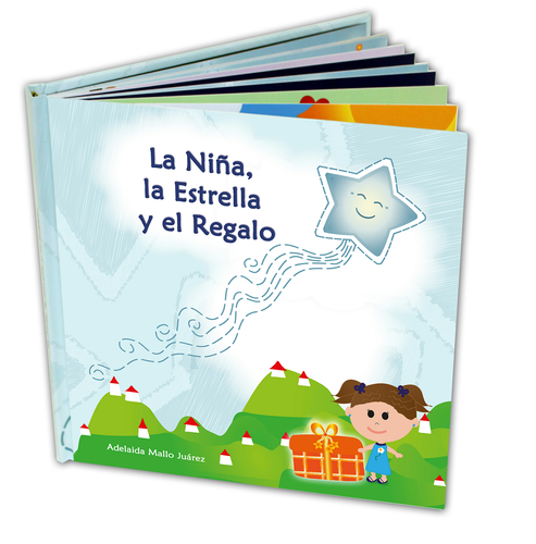 Children Illustrated Story Spanish - La Niña, la Estrella y el Regalo