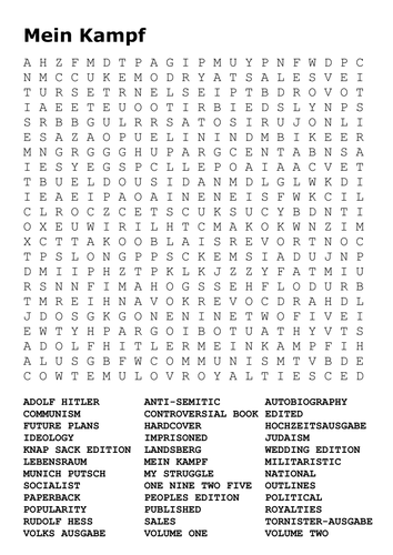 Mein Kampf Word Search