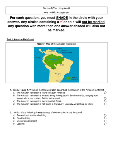 New AQA GCSE The living world- Assessment #2