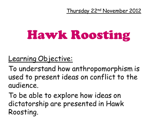 Analysis and Annotation of Hawk Roosting