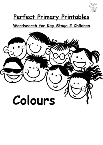 Primary Literacy. Wordsearch: Colours
