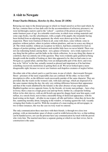 Charles Dickens Travel Writing