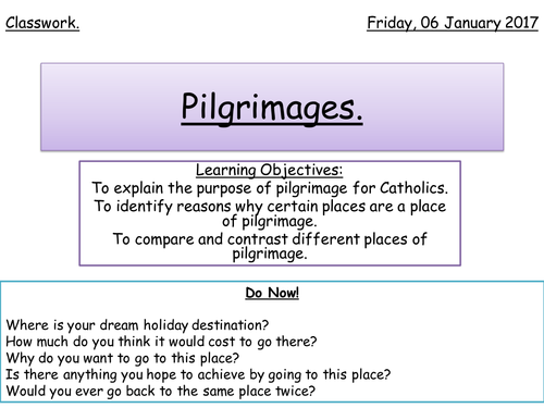 Pilgrimage - Lesson 7