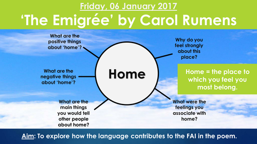 The Emigree- AQA Power and Conflict NEW 9-1 GCSE