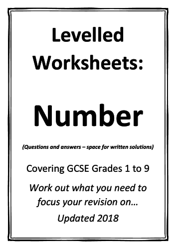 Levelled/Graded Worksheets - Number