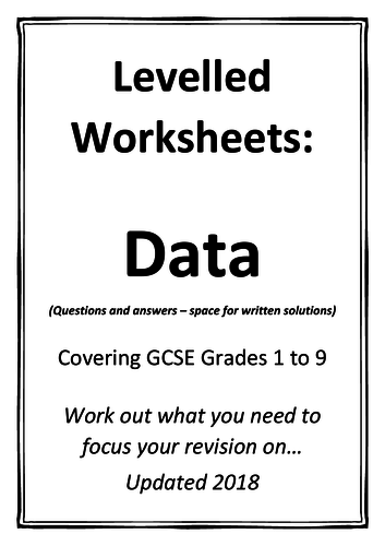 Levelled/Graded Worksheets - Data
