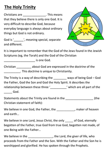 The Holy Trinity Activity Pack Teaching Resources