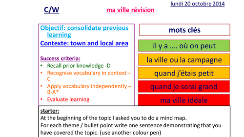 ma ville revision