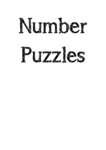 Number Puzzles Booklet
