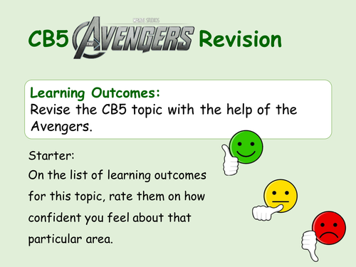 Edexcel CB5 Avengers Revision