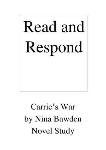 Carrie's War Read and Respond