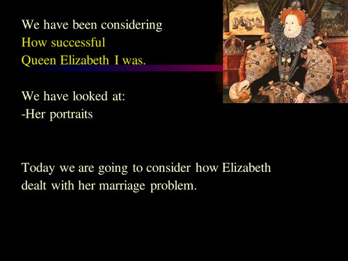 Elizabeth I's marriage