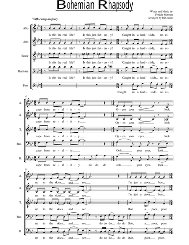 Queen choral arrangements