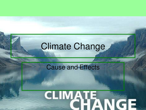 oral presentation about climate change