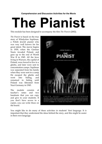 The Pianist Film Resources