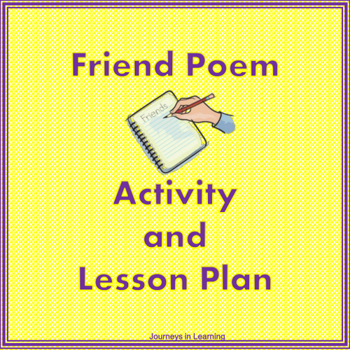 Friend Poem Activity and Lesson Plan