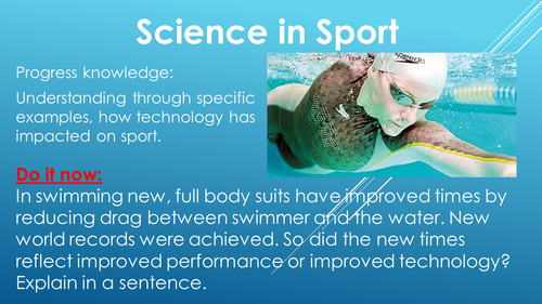 AQA GCSE PE - 12.8 - Science in sport and technology