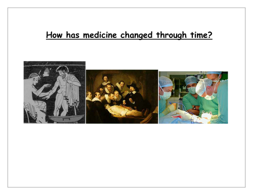 Medicine Through Time SOW and Assessment