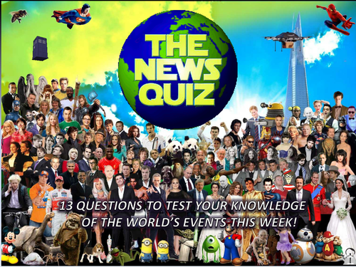 The News Quiz 9th - 16th January 2017