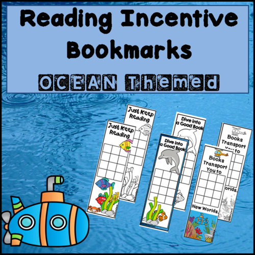 Ocean Bookmarks - Reading Incentive