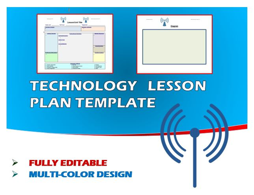 Lesson Plan Template - Technology (Editable)