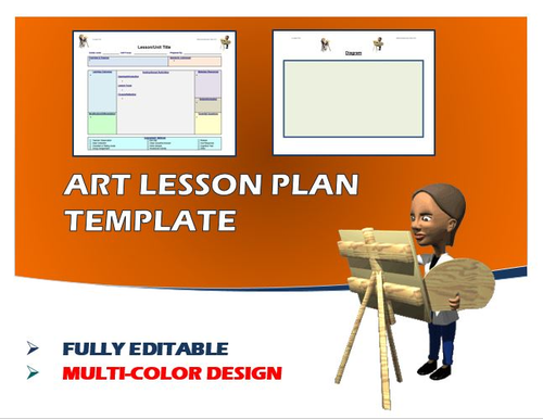 Lesson Plan Template - Art (Editable)