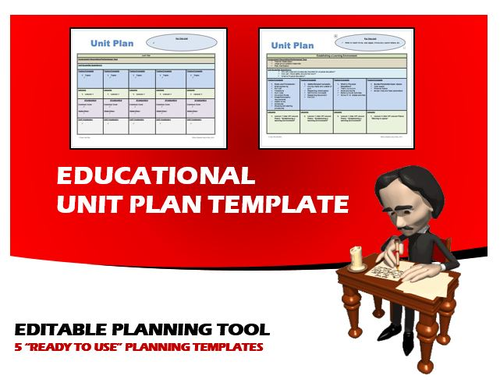 Educational Unit Plan Template - 5 “Ready to Use” Planning Templates
