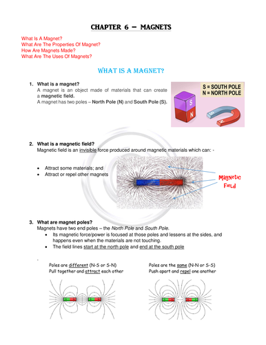 Year 4 Science Magnets