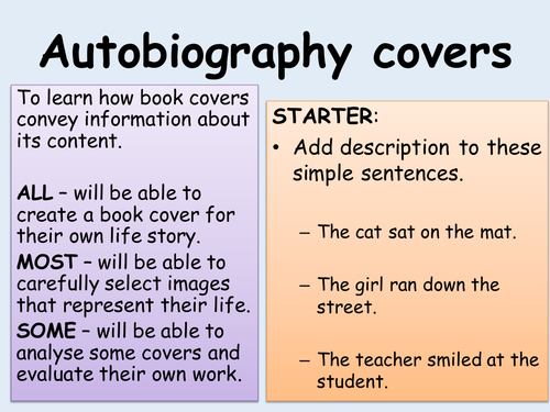 Autobiography covers