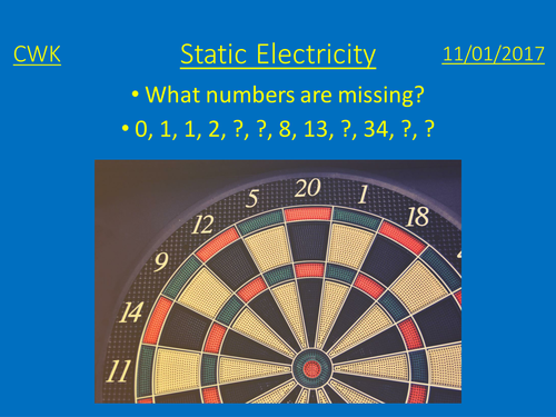 GCSE Physics - static electricity lesson plan and presentation