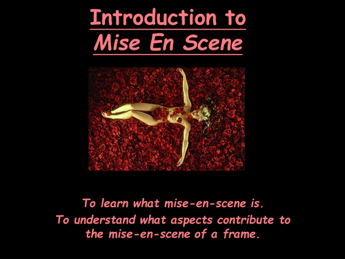 Mise-en-scene lesson