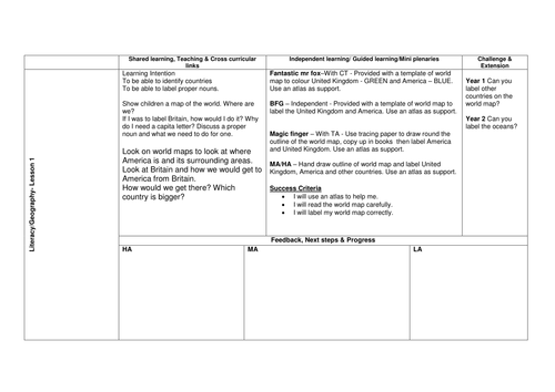 lit planning and resources america Chicago zoo theme mixed y1/y2