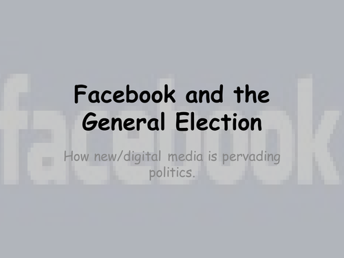 Facebook and politics