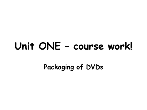 Packaging of DVDs