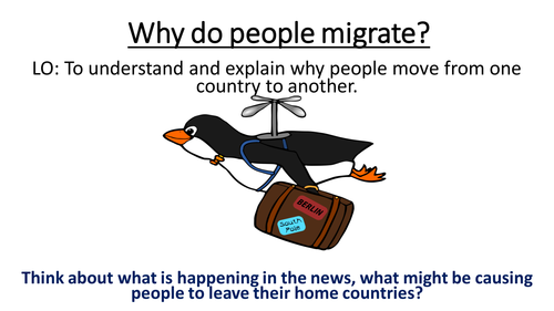 Why do people migrate? | Teaching Resources