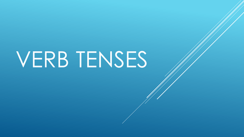 KS2 Verb Tenses Powerpoint/IWB slides & Worksheets | Teaching Resources