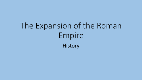 The Expansion of the Roman Empire