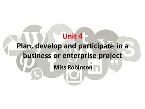 NCFE Business and Enterprise Unit 4