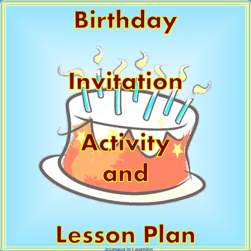 Birthday Invitation Activity and Lesson Plan