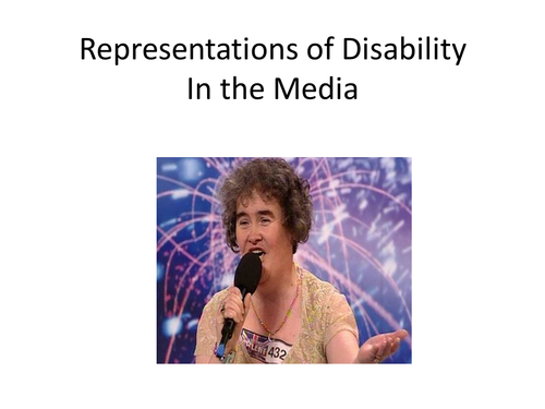 How disability is represented in the media