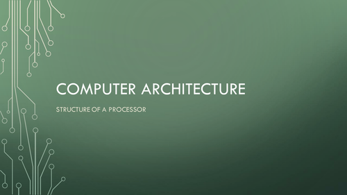 Computer Architecture Powerpoints