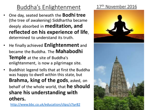 AQA RS A New Specification - Buddhist Beliefs - Buddha's Enlightenment