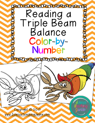 Reading a Triple Beam Balance Color-by-Number