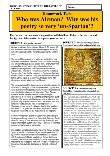 Who was Alkman?  Why was his poetry so very 'un-Spartan'?