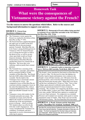 What were the consequences of Vietnamese victory against the French?