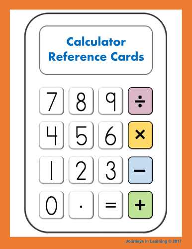 Calculator Reference Cards